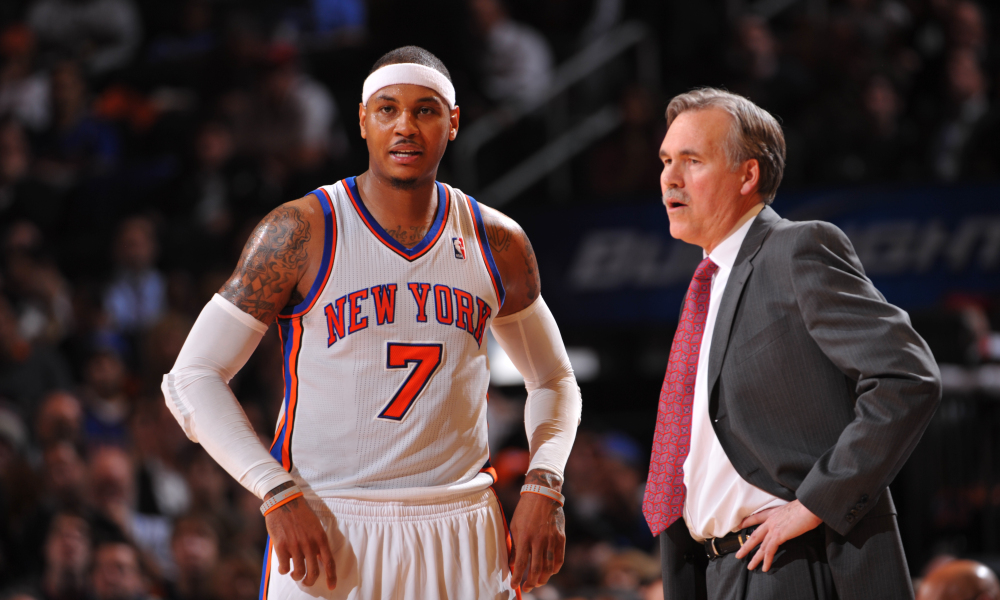 Read more about the article CARMELO ANTHONY & MIKE D’ANTONI DON’T HAVE “BEST RAPPORT” & CARMELO’S “FORTE ISN’T DEFENSE” SAYS ROBERT HORRY